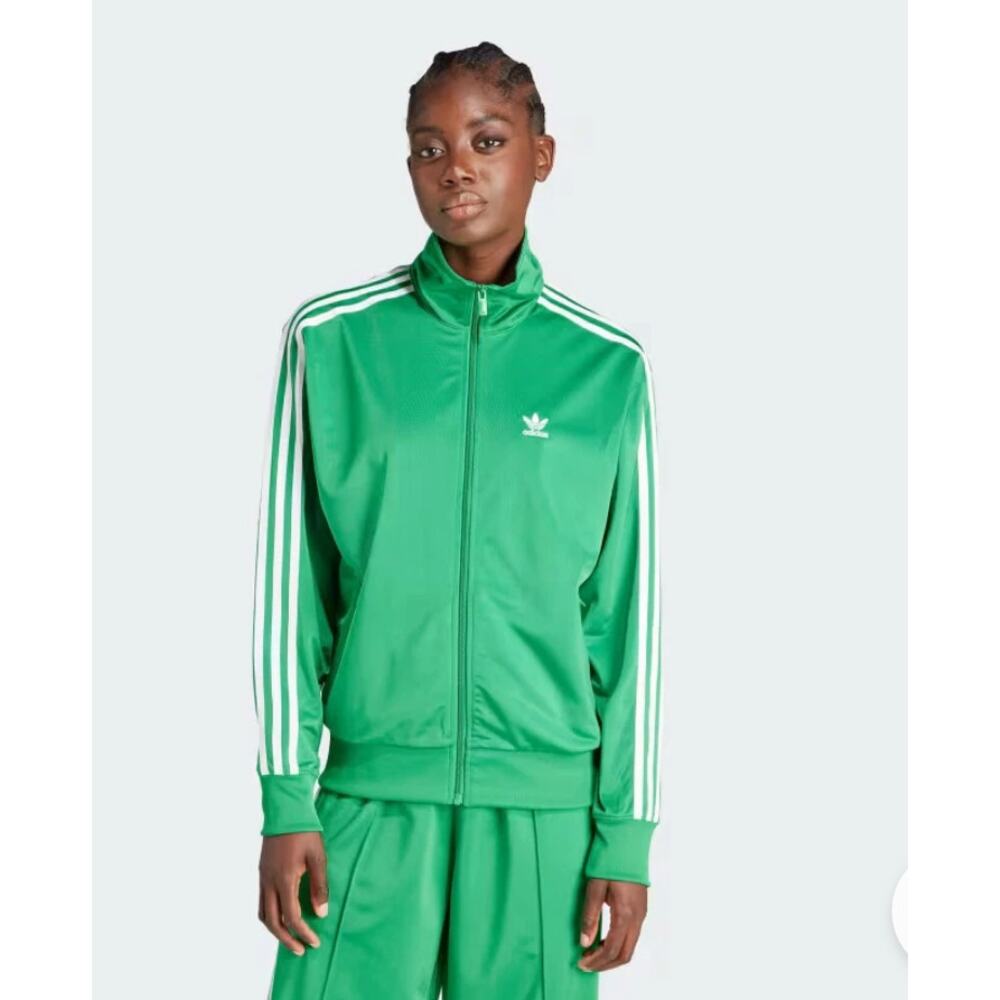 Adidas Originals adicolor Classics Loose Firebird S Neon Green Track Jacket Logo